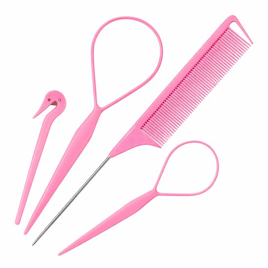 Hair Loop - Outils de coiffure - Topsy Tail - Set - Hair Loops Set - Hair Loop - 4 Pièces
