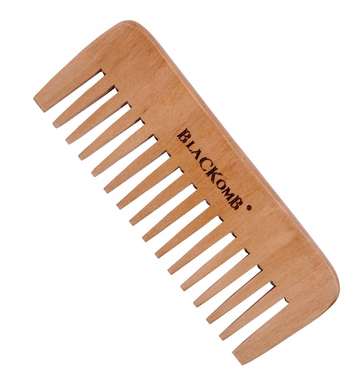 Houten Kam voor Dik Krullend Afro Haar - Breed & Glad