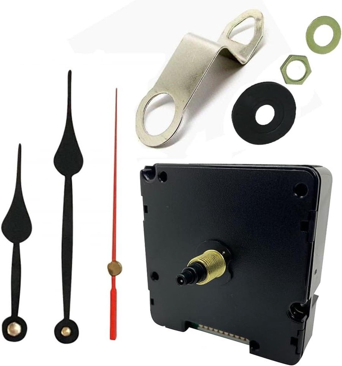 Klok Bewegingsmechanisme - Uurwerk Motor Quartz - Klok Repareren - Automatische Tijdinstelling - 117mm - Zwart