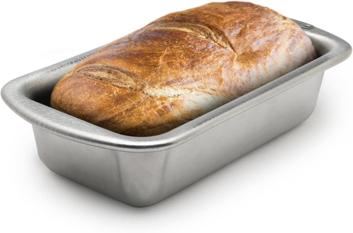 Broodvorm - Bakvorm - Brood Bakken - Zwaar Aluminium - 26 x 14.6 x 7.6 cm - Grijs