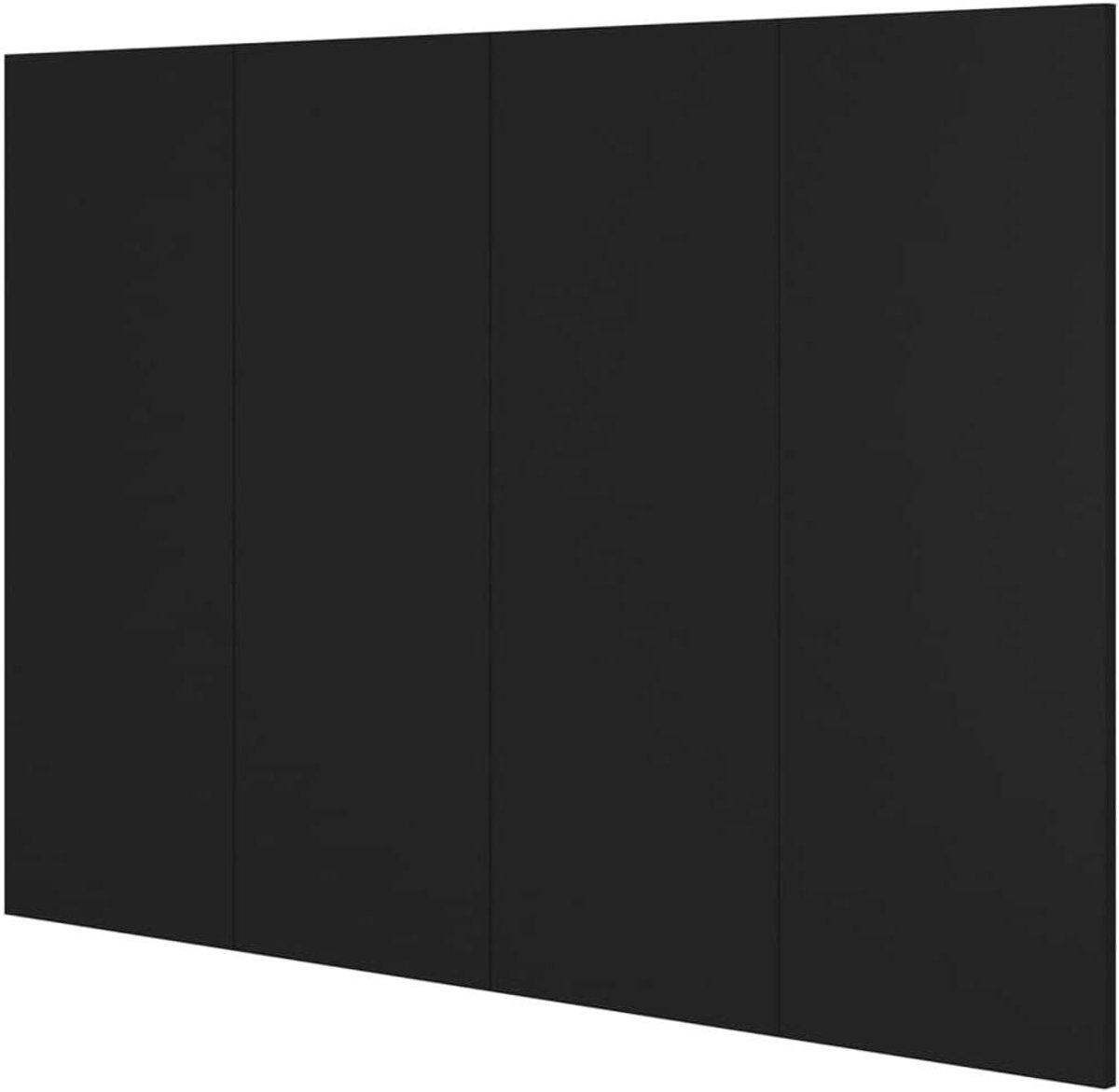 Hoofdbord - Bedbord Bedonderdeel - Bed Compleet Maken - Klassiek Design - 120 x 80 cm - Zwart