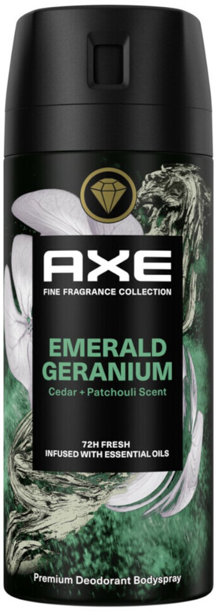 Bol.com AXE Fine Fragrance Collection Emerald Geranium - Premium Deodorant Bodyspray - 150 ml aanbieding
