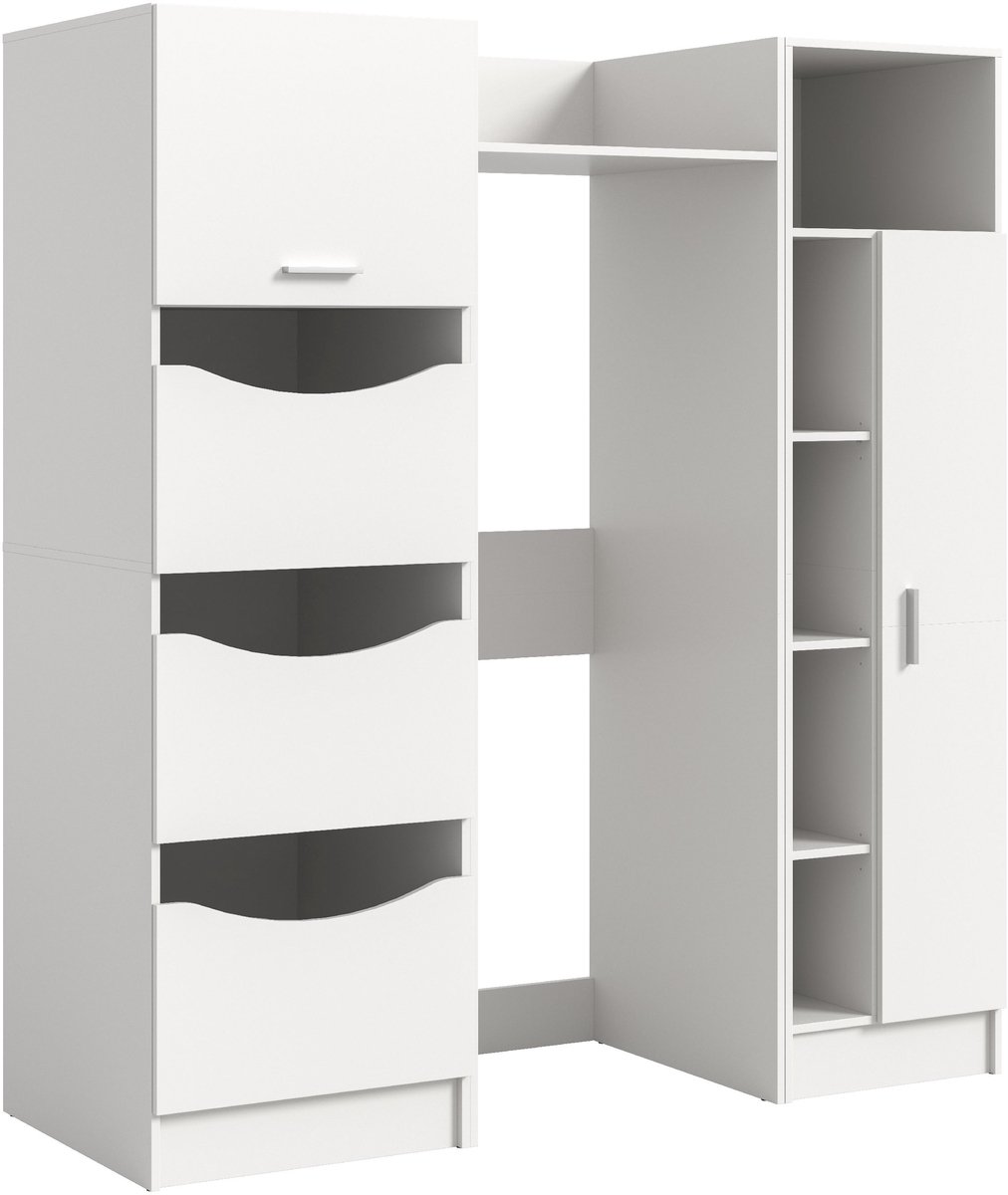 xonox.home Free wasmachine-ombouwset (B/H/D: 166x195x62 cm) in wit imitatie
