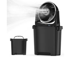Luchtkoelventilator Draagbaar 20000 mAh – Mistventilator – Vernevelingsventilator met 7000 ml Watertank, Afstandsbediening en 3 Spraystanden – 3-in-1 Camping Ventilator voor Thuis en Slaapkamer