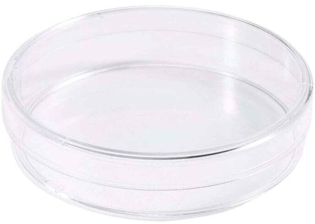 Steriele kweekschalen (met deksels), bacteriële kweekschalen, 55 x 15 mm, 10 schalen per verpakking