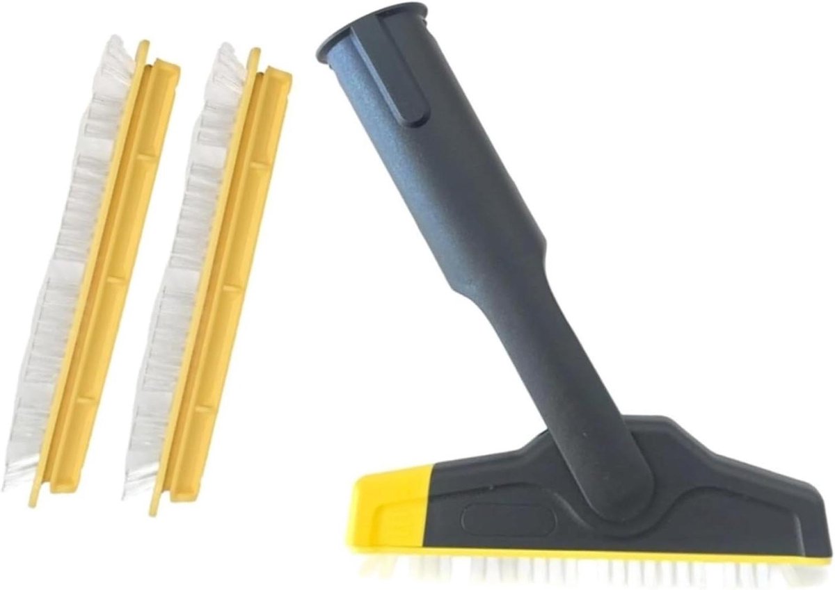 Grote voegenborstel - Vervangbare opzetborstels - Hygiënisch reinigen - Flexibel scharnier ontwerp - 3 stuks - One Color