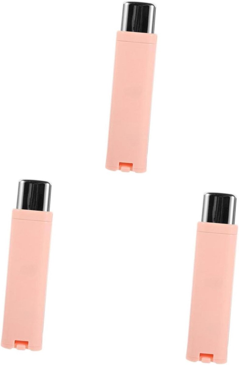 Flosdraad Tandenstoker Doosje - Floss Organizer - Mondhygiëne Ondersteuning - Draagbaar en Compact - 3 Stuks - Roze