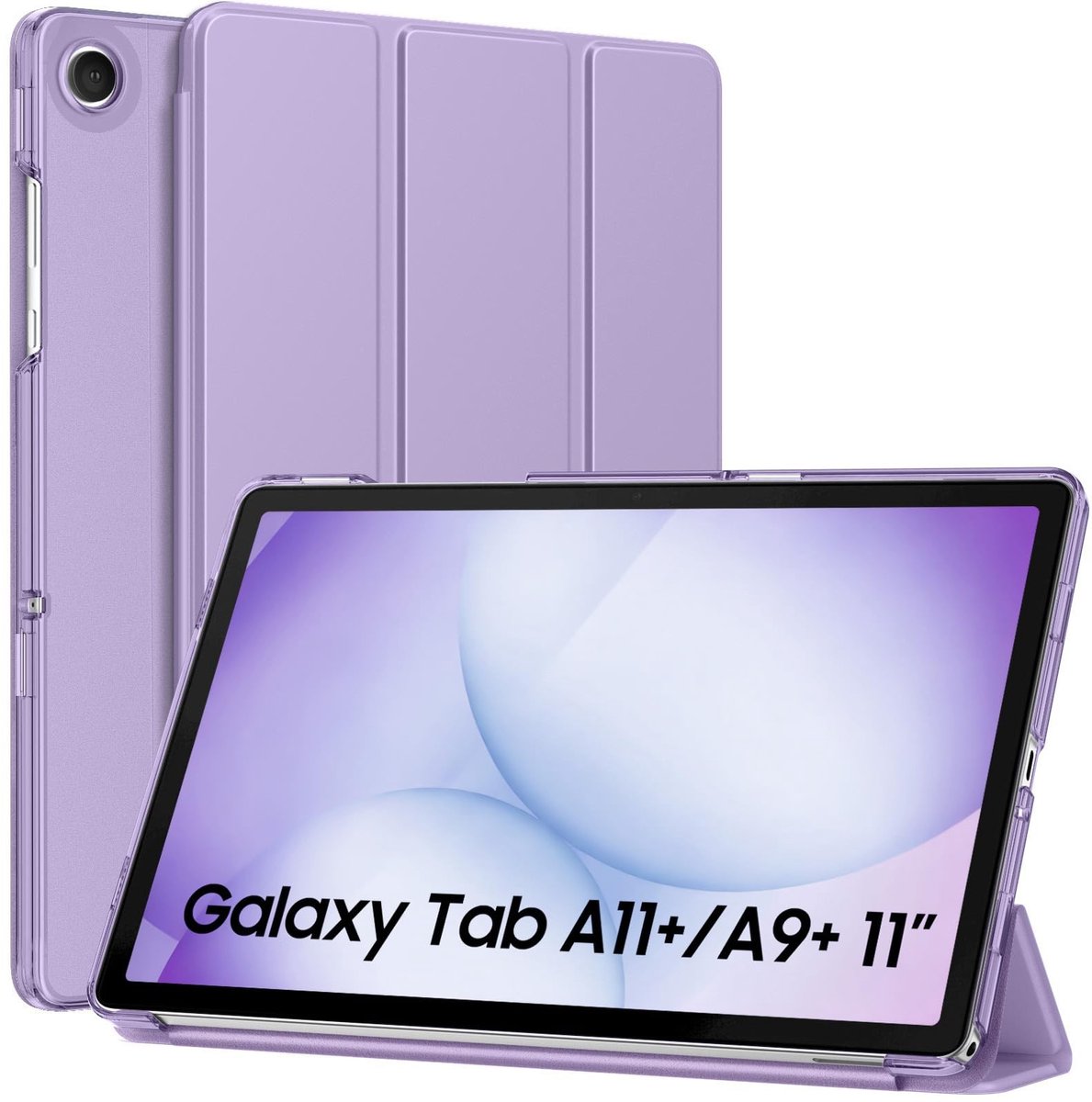 Dailygoods - Slimme Hoes voor Galaxy Tab A11+/A9+ 2023/2025 met Auto Wake/Sleep Lilac