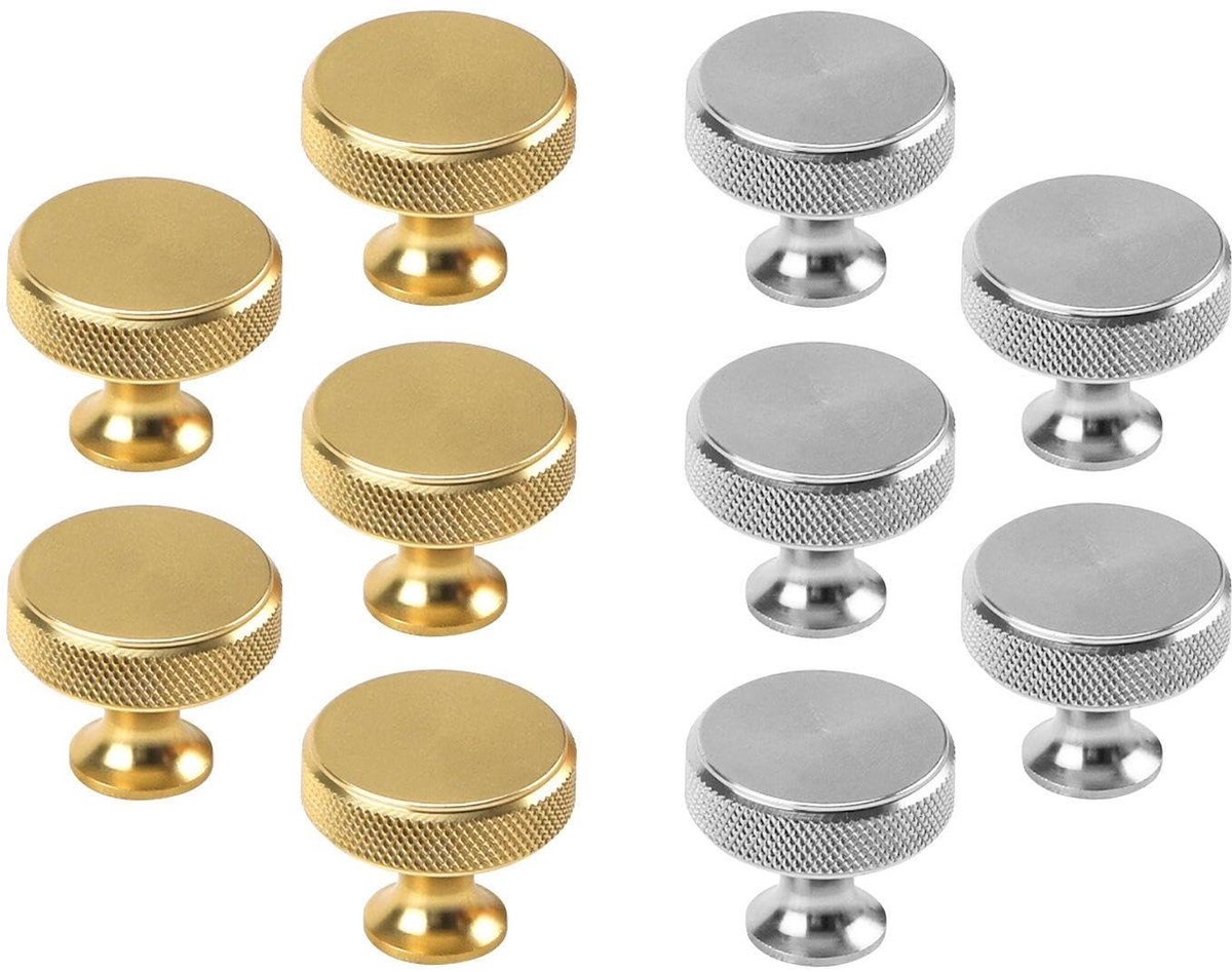 Dailygoods - Set van 10 Stijlvolle Kasthandgrepen van Roestvrij Staal