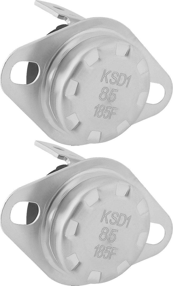 Dailygoods - Set van 2 Thermische Cut-Off Thermostaten voor Droger