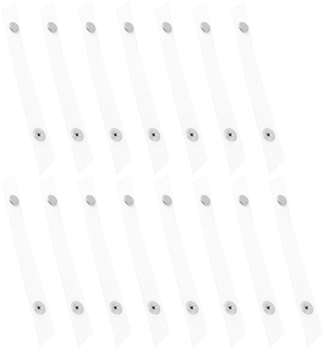 Dailygoods - 15 Stuks Drukknop Tape voor Kleding en DIY Projecten