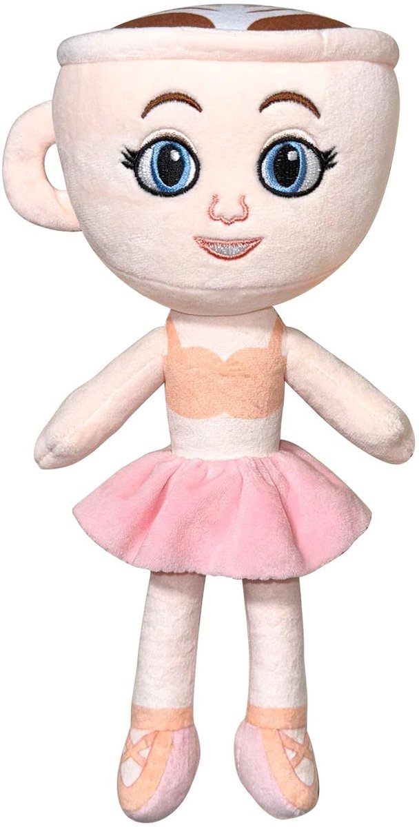 Dailygoods - Tung Tung Tung Sahur Pluche Knuffeldier Ballerina in Roze