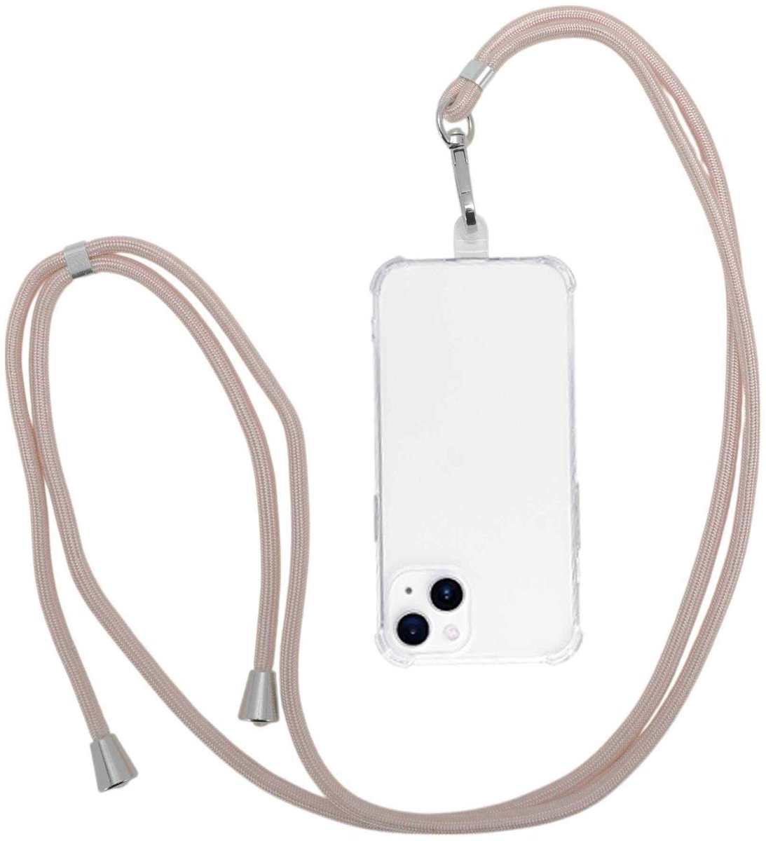 Dailygoods - Universele Telefoonketting voor Smartphones in Roségoud