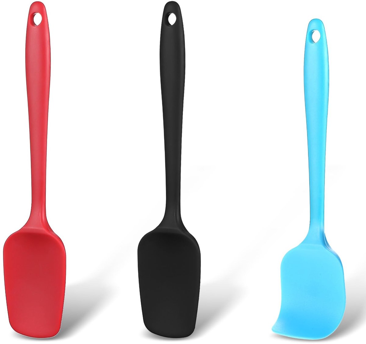 Dailygoods - Set van 3 Hittebestendige Siliconen Kooklepels