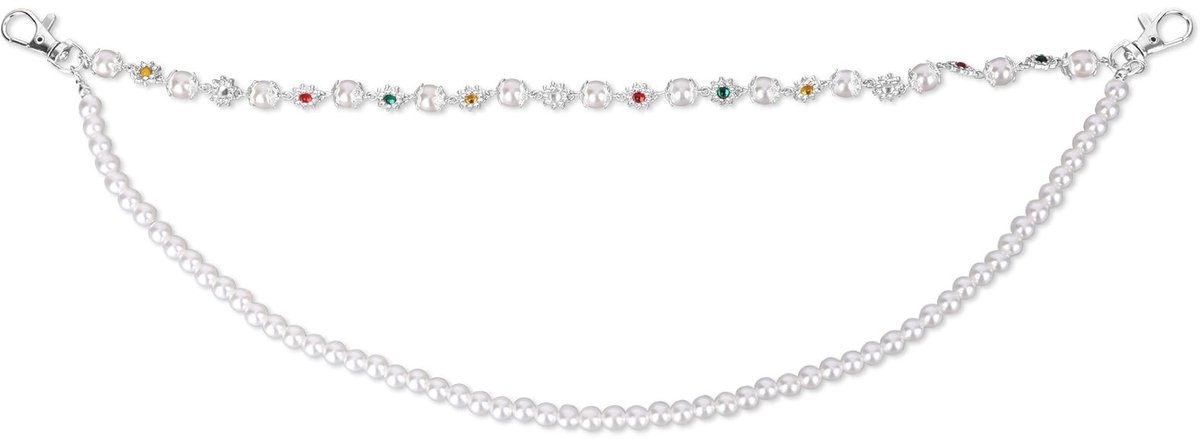 Dailygoods - Portemonneeketting met Strassparels voor Sleutels
