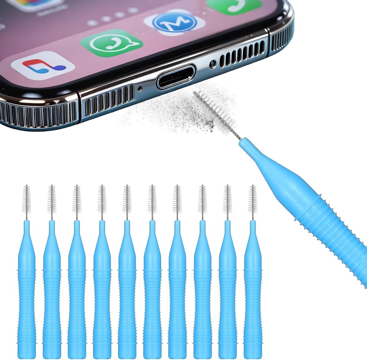 Dailygoods - Mobiele Telefoon Reinigingsset met Mini Borstels