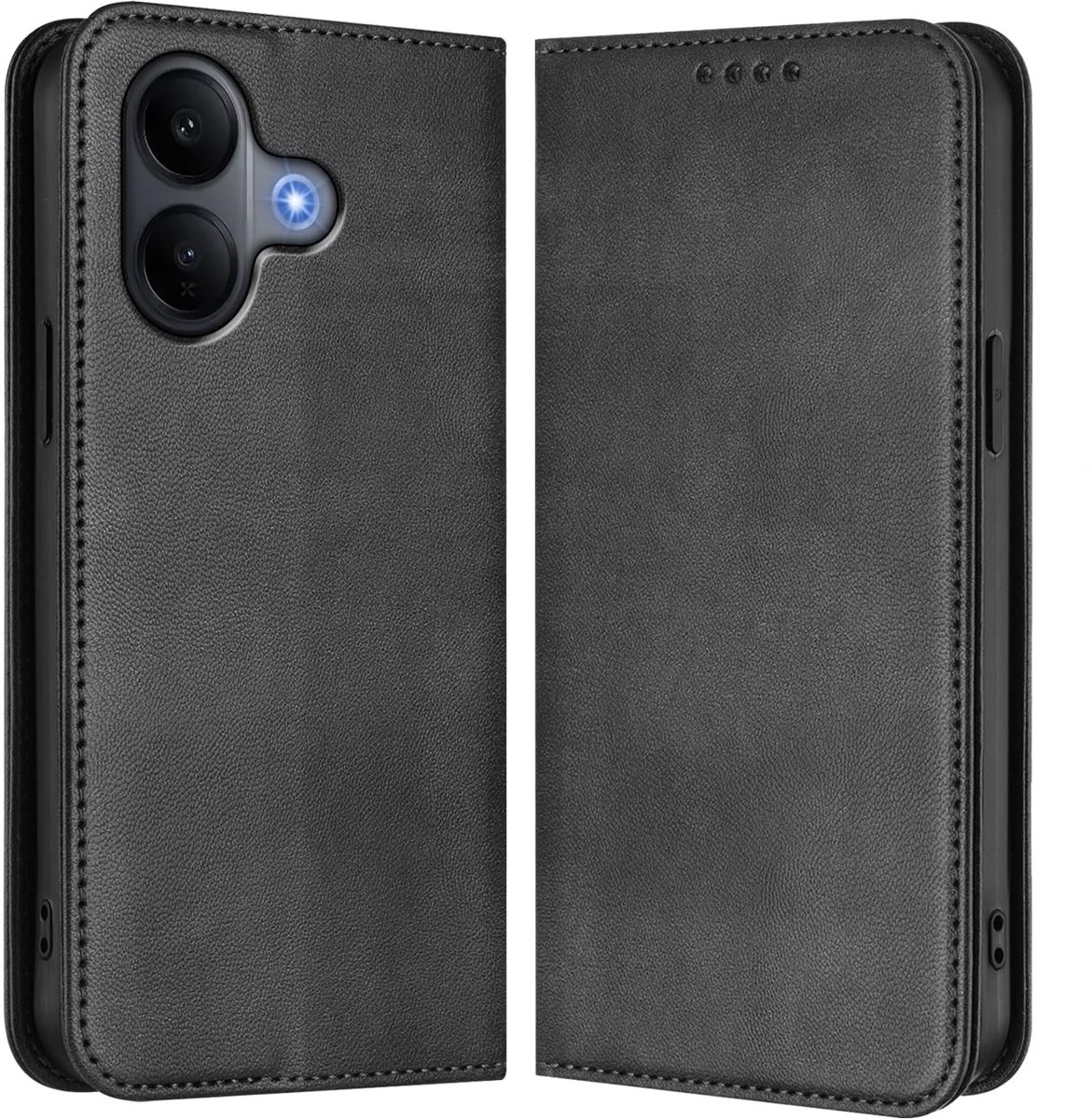 Dailygoods - Wallet Telefoonhoesje van TPU en Leer met RFID Blokkering