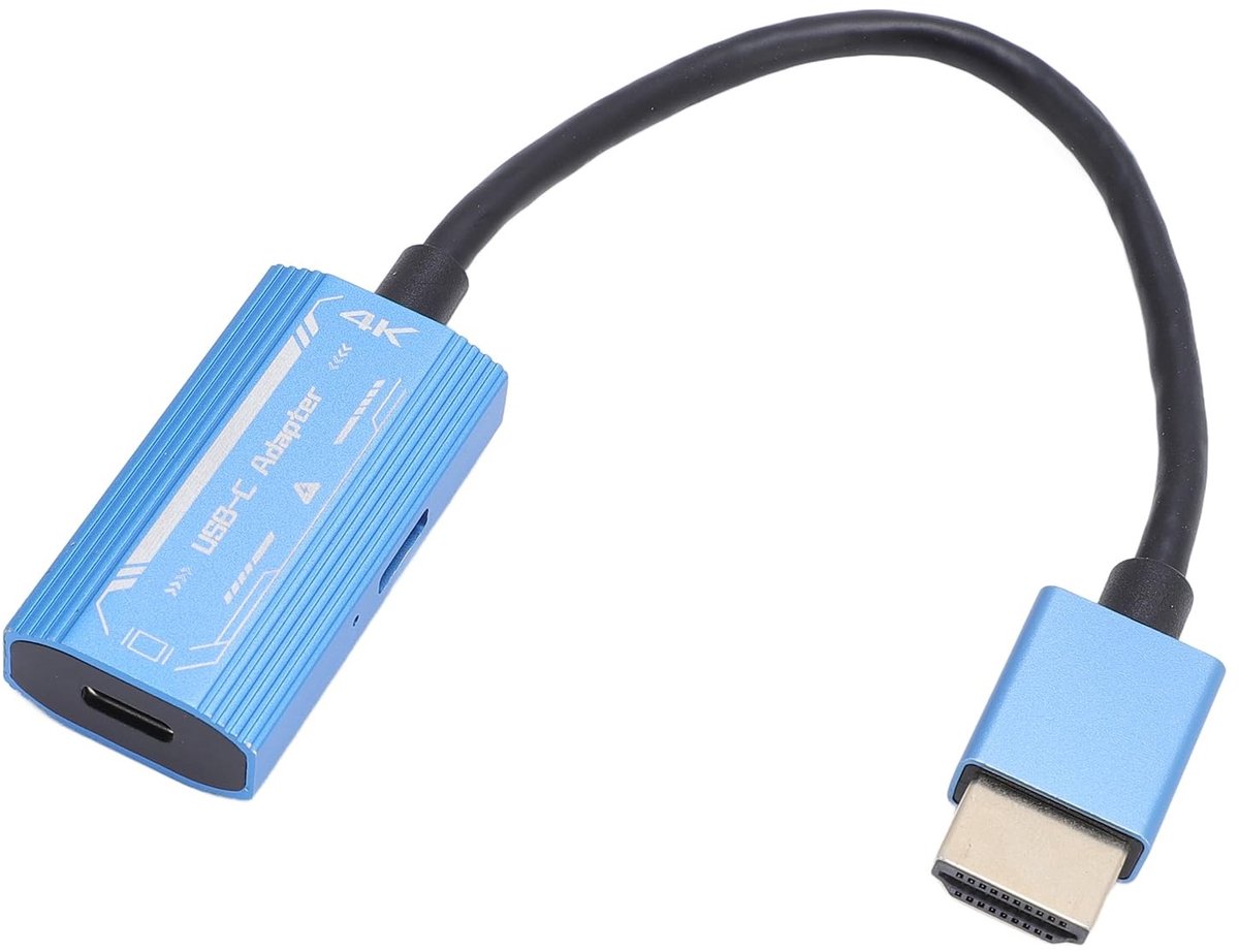 Dailygoods - HDMI naar USB C-adapter 4K 60Hz voor Draagbare Monitoren