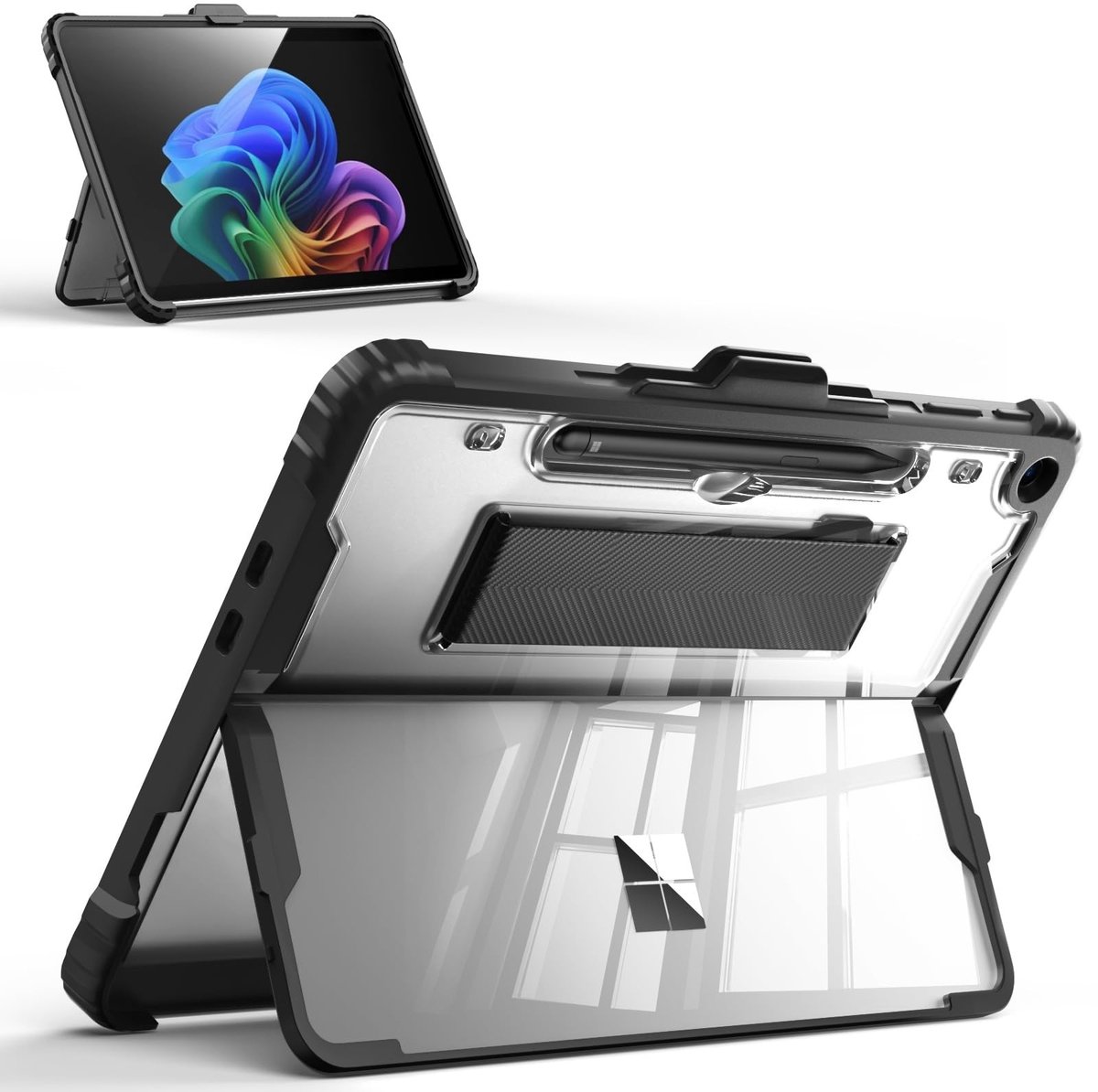 Dailygoods - Rugged Transparante Beschermhoes voor Tablets, Compatibel met 12 Inch Model