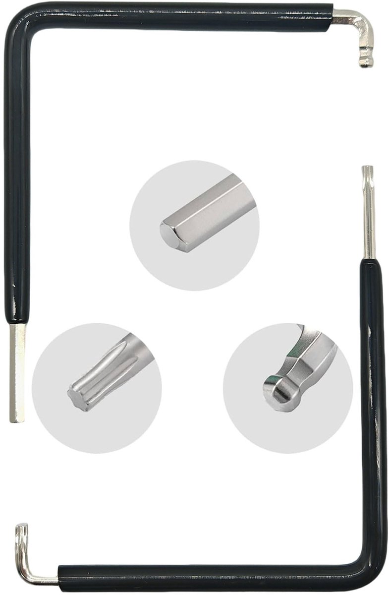Dailygoods - Instelgereedschapsset voor Ramen - 2 Stuks