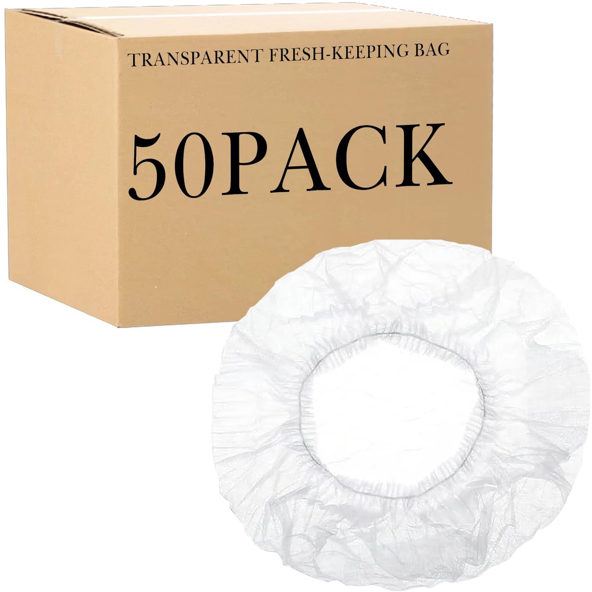 Dailygoods - 50 Stuks Elastische Voedselbewaarhoezen voor Keuken
