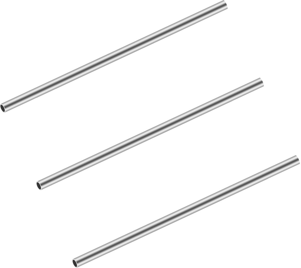 Dailygoods - Cosensi - Dailygoody - Buizen - 9mm OD - Naadloze Industriële Ronde Buizen - 250mm Lengte - Corrosiebestendig - Set van 3