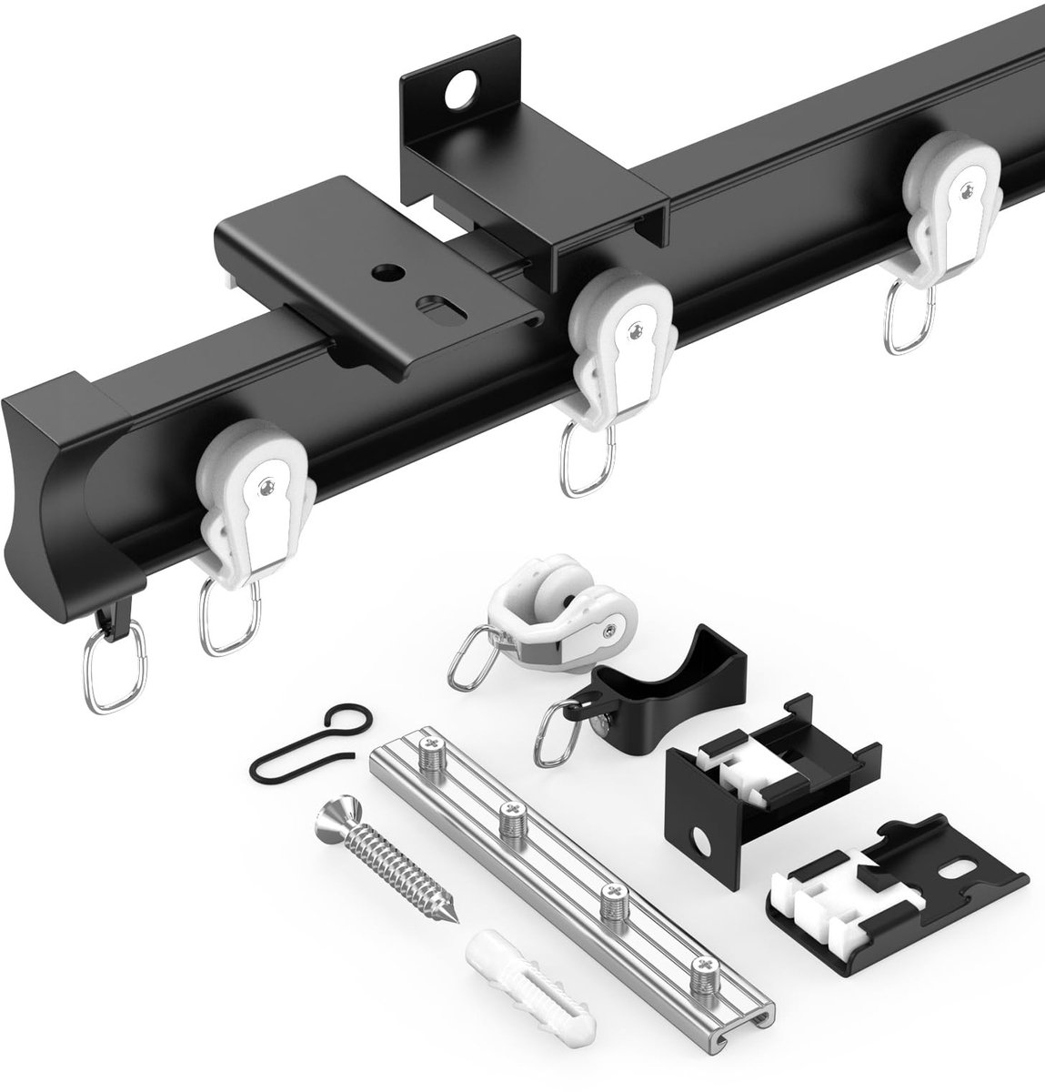 Dailygoods - Cosensi - Dailygoody - Aluminium Gordijnrails - Flexibele en Buigzame Rail -
