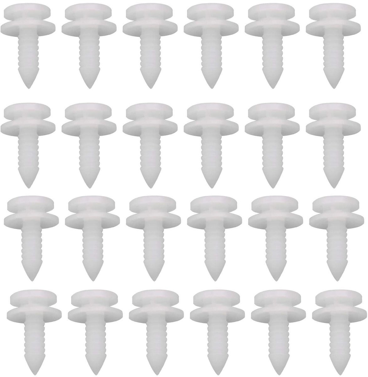 Dailygoods - Dailygoody - Autopaneelmontage Trim Clips - 50 Stuks - Wit - Interieur Sierstrip Bevestigingen - Geschikt voor Passat B5 en Transport T5