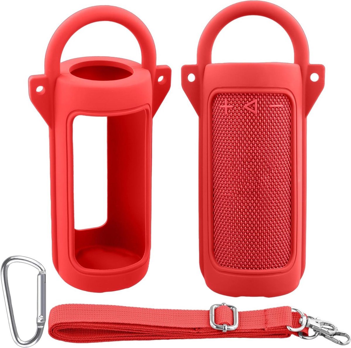 Draagbare Ultralichte Beschermhoes voor JBL Grip Bluetooth Speaker met Carabiner en Schouderband