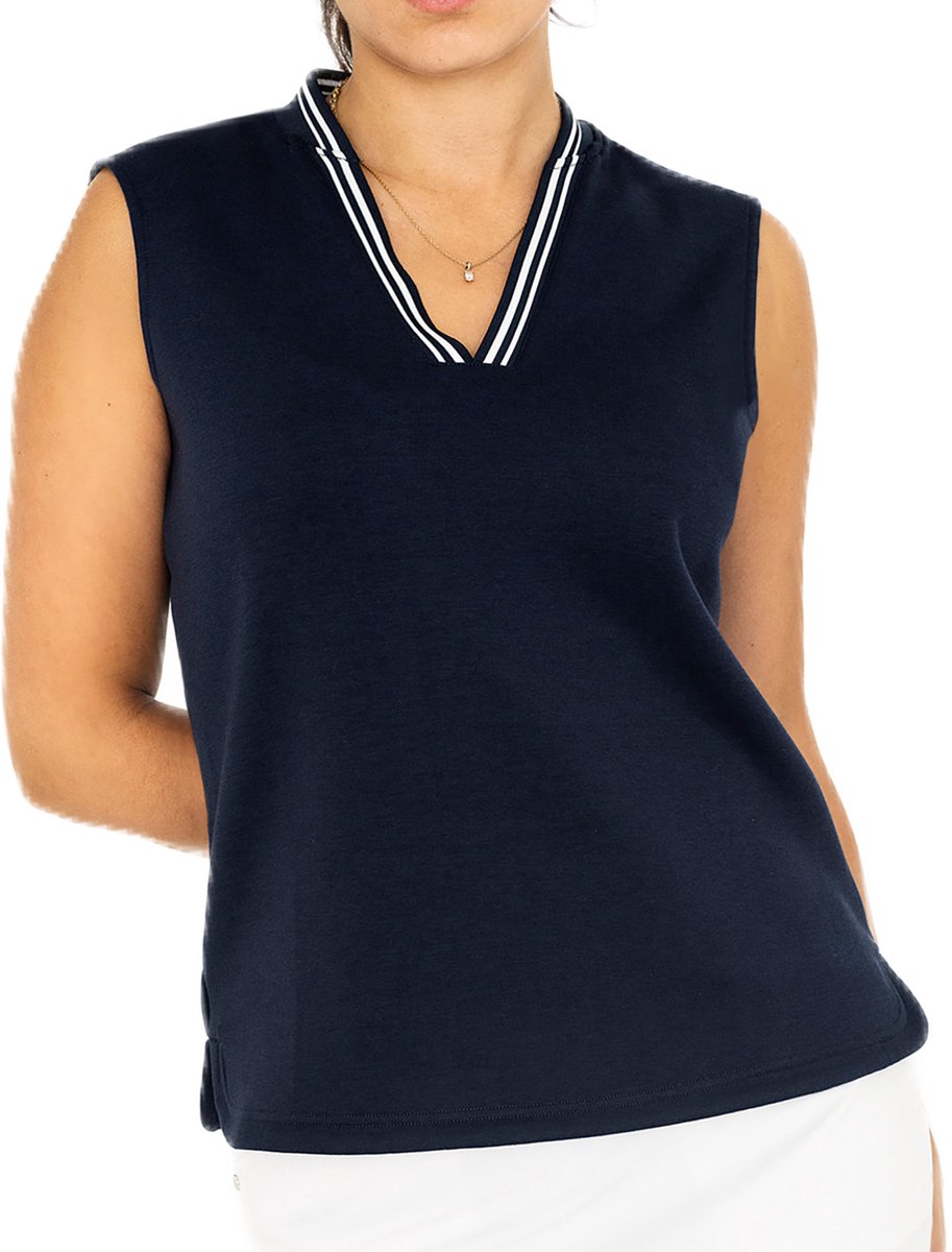 Func Factory dames Top Enya donkerblauw/wit maat 40