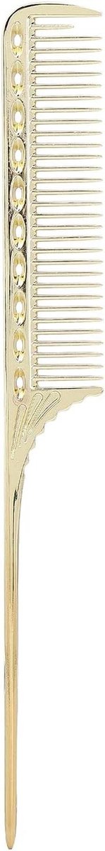 Rattenstaart Kam - Haarkam Styling - Haar Stylen - Aluminiumlegering - 22.5 x 2.6 cm - Goud