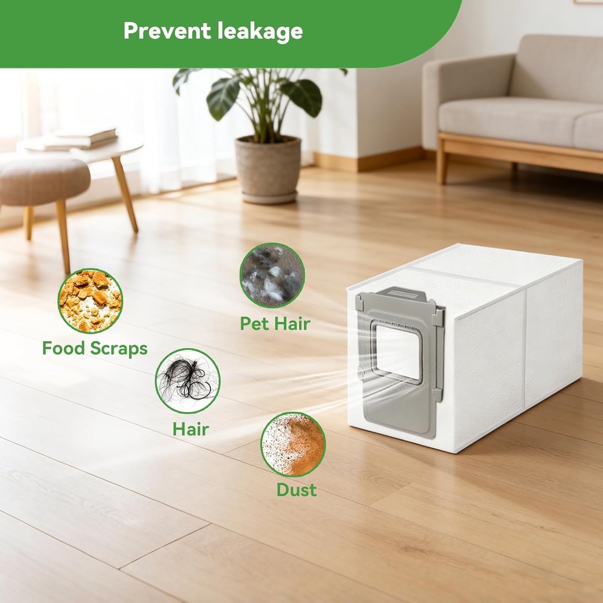 Robot Stofzuigerzakken - Wegwerp Vuilzakken - Hygiënisch Huis - Effectieve Filtratie - 6 Stuks - Wit
