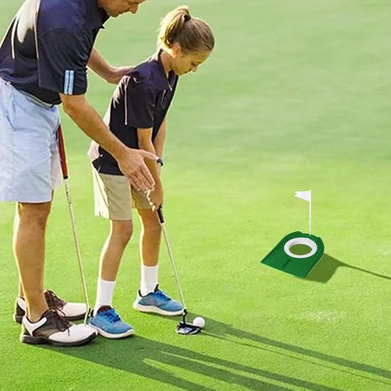 Golf Puttingbeker - Trainingshulp Putter - Golfvaardigheden Verbeteren - Inklapbaar Lichtgewicht - 182 x 132 cm - Groen van GOLF — afbeelding 2
