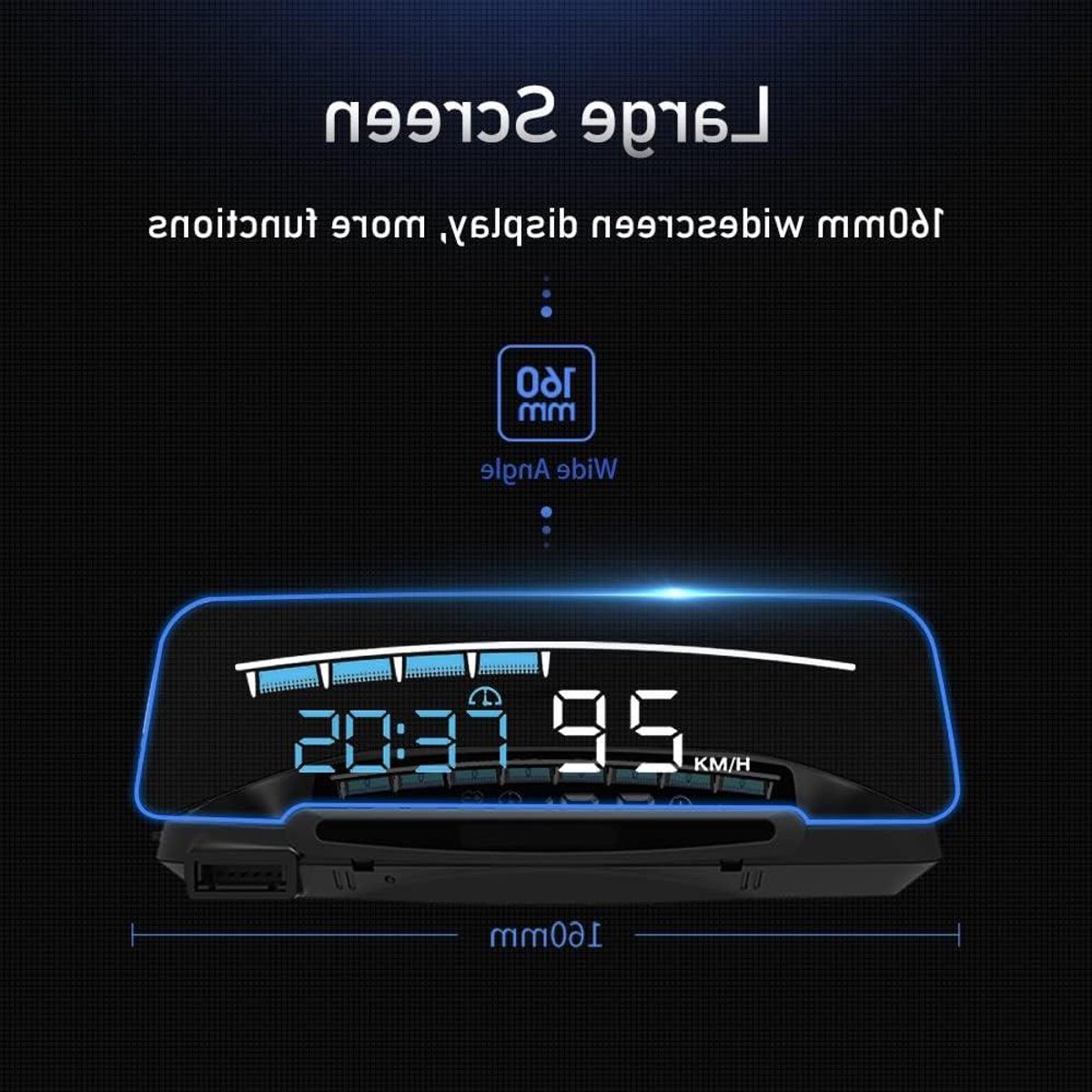 Head Up Display - Auto Projector - Veilig Rijden - Automatische Helderheid - 1x1x1 cm - Wit