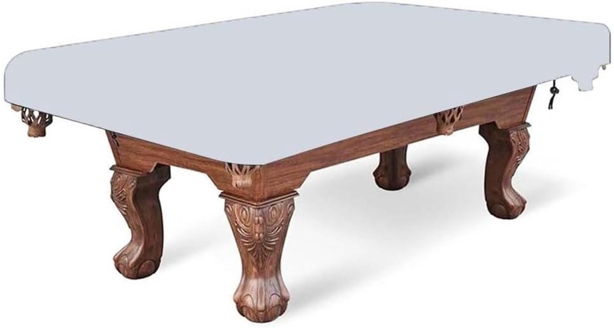 Biljarttafelhoes - Tafelkleed Pooltafel - Tafel Beschermen - Waterdicht Oxford Doek - 7/8/9ft - Grijs