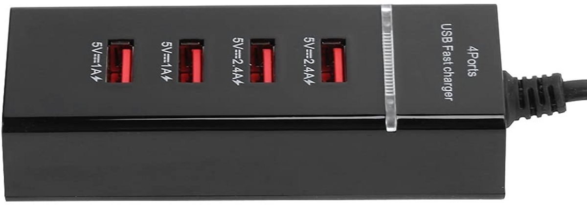 Dailygoods - 4-poorts USB Wandoplader met Slimme Stroomregeling