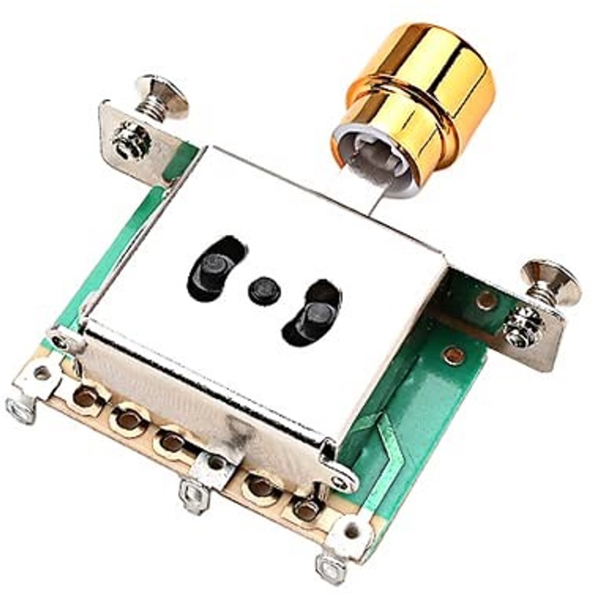 Dailygoods - 3-Weg Pick-Up Selector Schakelaar met Gouden Tip voor Elektrische Gitaar