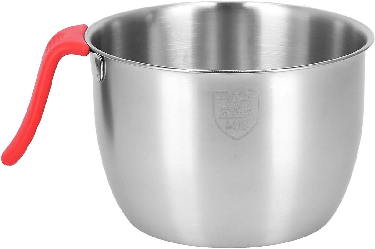Mengkom Set - Keuken Kom - Bakken En Koken - Antislip Bodem - 3600ml - Zilver