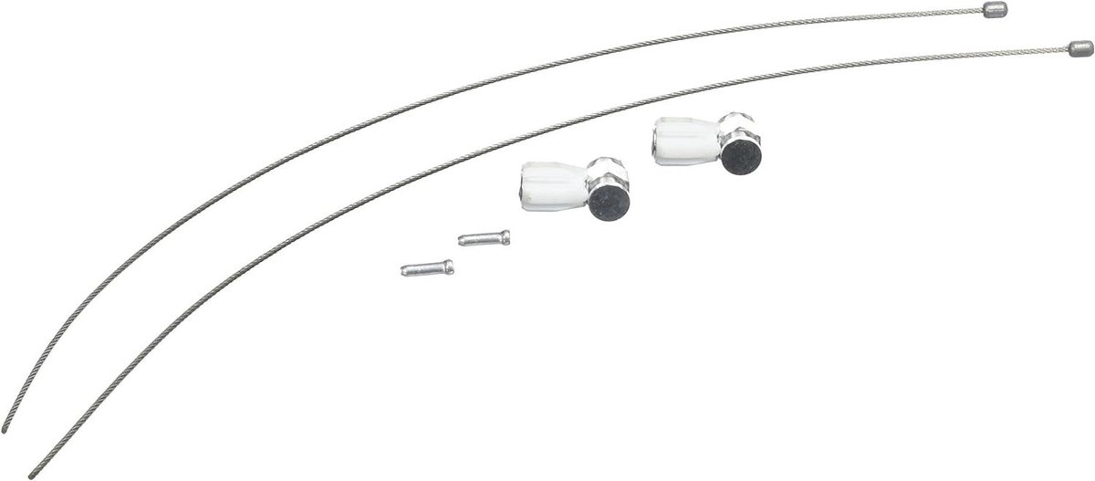 Fiets Remkabel - Trekinstelling Set - Cross Remmen - Frame Bescherming - Set van 2 - Zilver