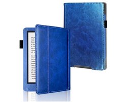 E-book Cover – Beschermhoes Flip Cover – E-reader Beschermen – Automatische Slaap/Waakmodus – 6.8 inch – Donkerblauw