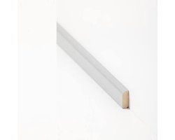 PROVISTON afdekstrip van massief hout, 8 x 22 x 2000 mm, massief hout, grijs, voor lijmen, klemmen, schroeven en spijkers, plint van PROVISTON 10 meter, 5 stuks