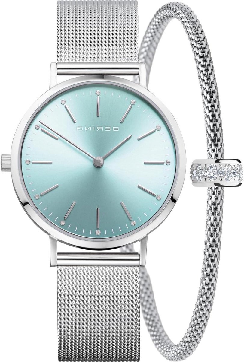 Klassiek Horloge - Dameshorloge - Dagelijks Dragen - Minimaal Deens Design - 3.4 cm Breed - Zilverkleurig