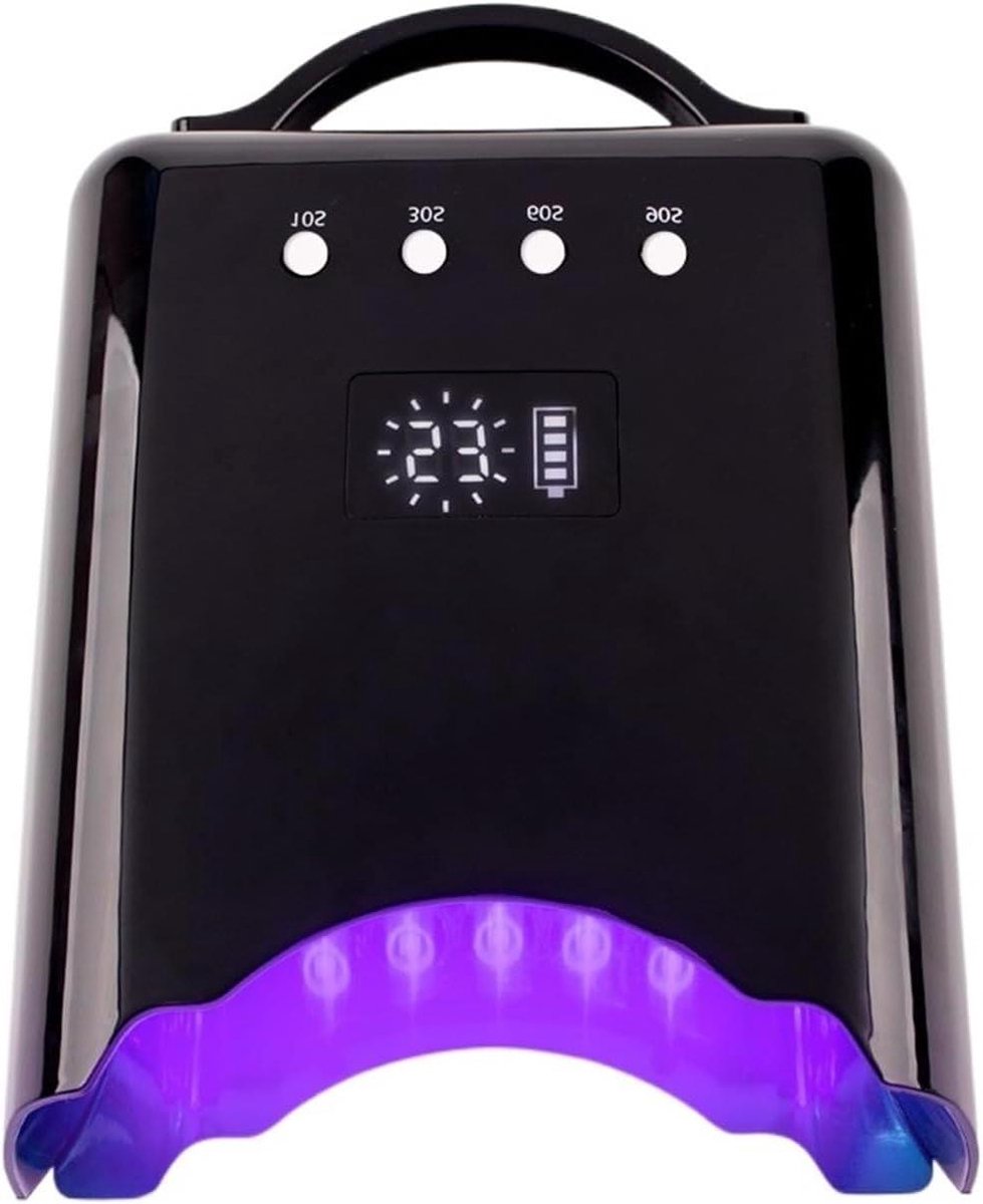 UV Nageldroger - Gellak Lamp - Manicure Thuis - Oplaadbare Batterij - 78W Vermogen - Zwart
