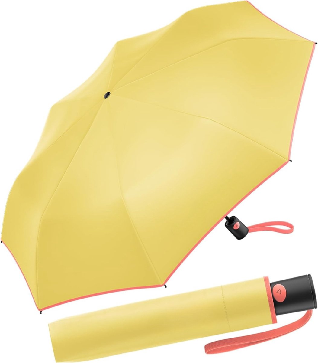 Zakparaplu - 95 cm - 8 Ribs - Mini Paraplu - Reisparaplu Klein - Compacte Paraplu - Opvouwbaar - Windbestendig - Lichtgewicht - Citroendruppel - van Imperatoris