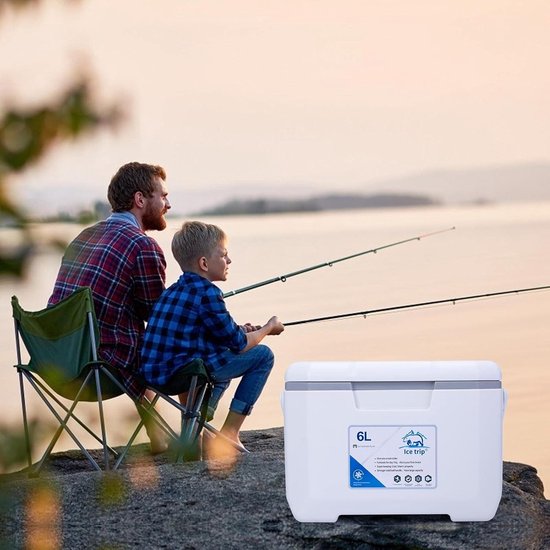 Outdoor Fridge, 6 L Cool Box with Ergonomic Handle, Cool Box, Preservation Cooling Box, Heat and Cold Insulation, for Car Boots and Outdoor Seats, Self-Propelled Travel, 30 x 19 x 20.5 cm van OutDoor — afbeelding 3