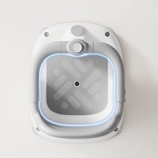 Baby Badstoel - Draagbaar Zitje - Veilig Baden - 360 Graden Rotatie - 40 cm Lengte - Grijs — afbeelding 5