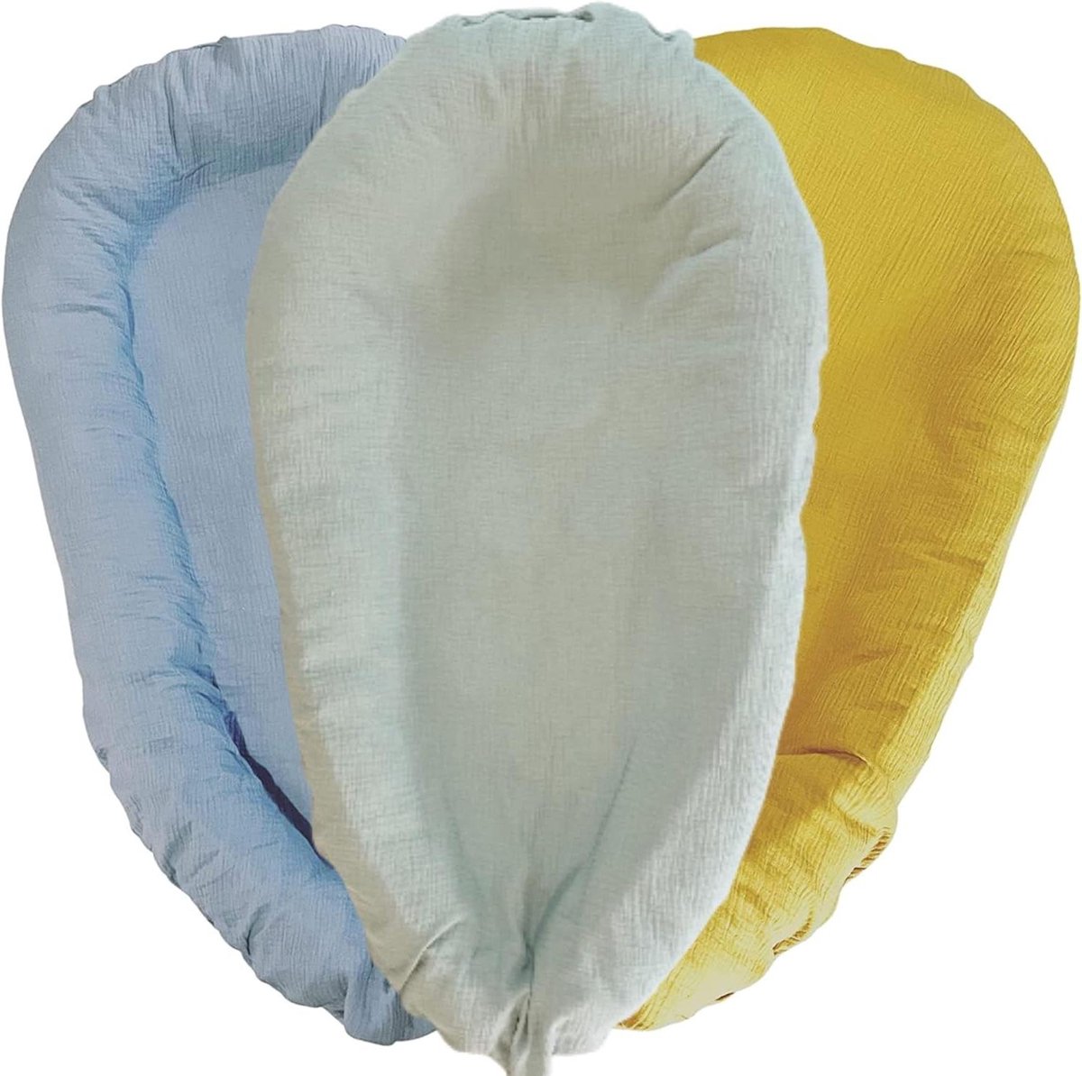 Babybed Overtrek - Babynestjehoes - Comfort Babynestje - Gemaakt in Frankrijk - 90 x 60 cm - Lichtgroen