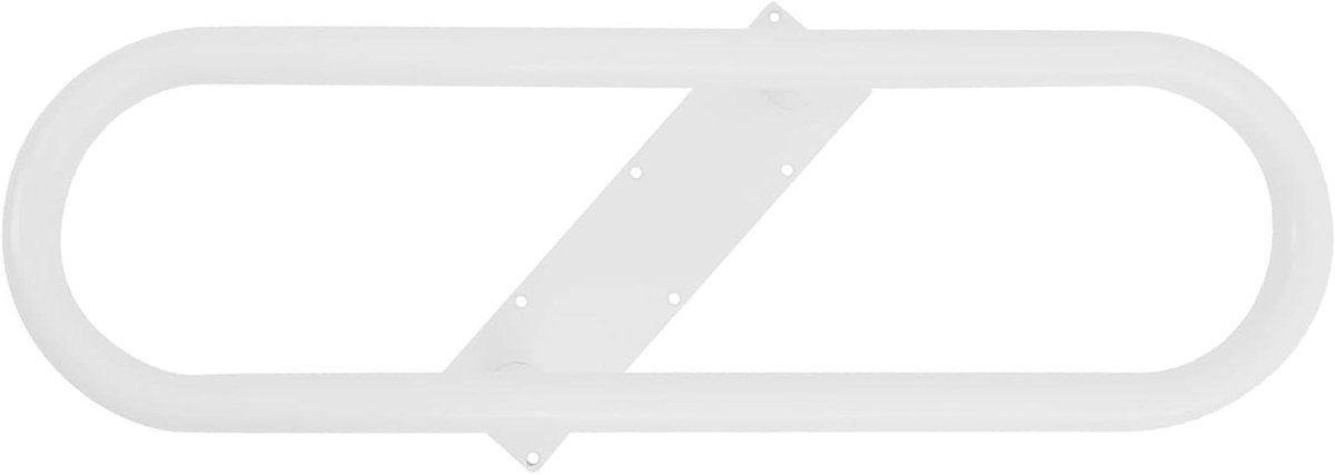 Wandleuning Trappen - Ovale Leuning - Veiligheid Thuis - Sterk Draagvermogen - 70 cm - Wit