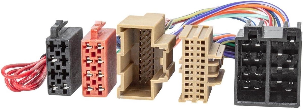 ISO Verloopkabel - Adapter Kabel - Audio Uitbreiding - Schadevrije Installatie - 20 cm - Zwart