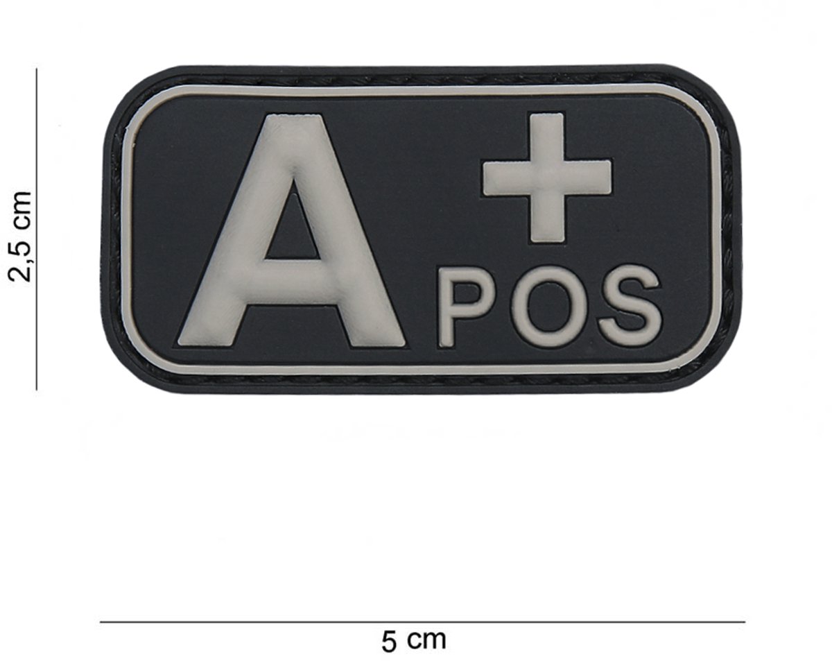 Embleem 3D PVC $-) groen
